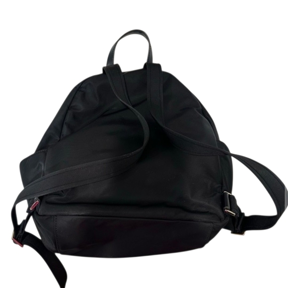 Kate Spade New York Black Double Zip Adiustable Strap Nylon Backpack - Picture 3 of 4